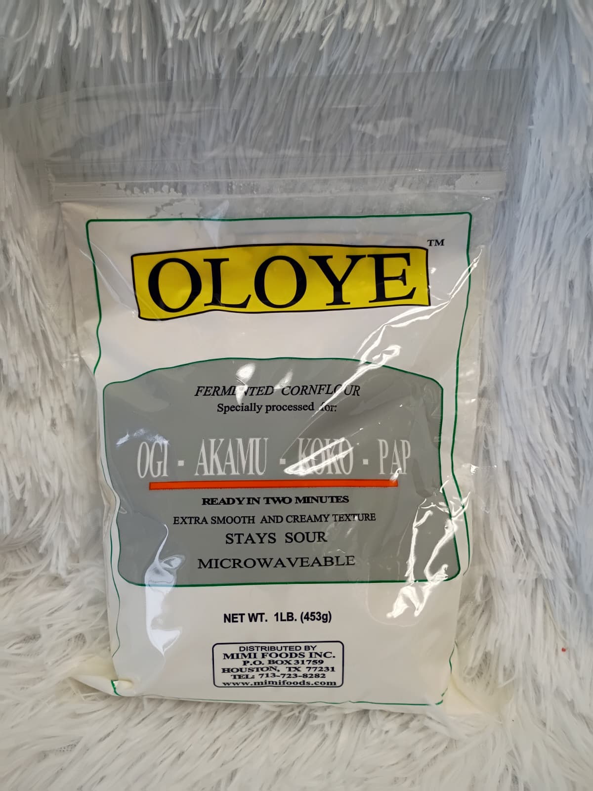 Oloye Fermented Corn Flour | Ogi – Akamu – Koko – Pap | 1lb